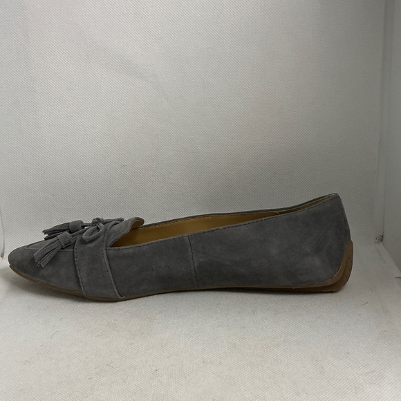 Talbots Gray Suede Tassel Loafer Flats Leather Women’s Size 5 - Picture 9 of 13